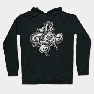 Grey Tentacle Mess Hoodie